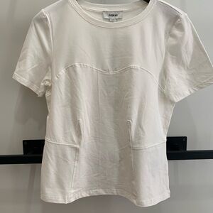 Jason Wu Ivory Short Sleeve Top